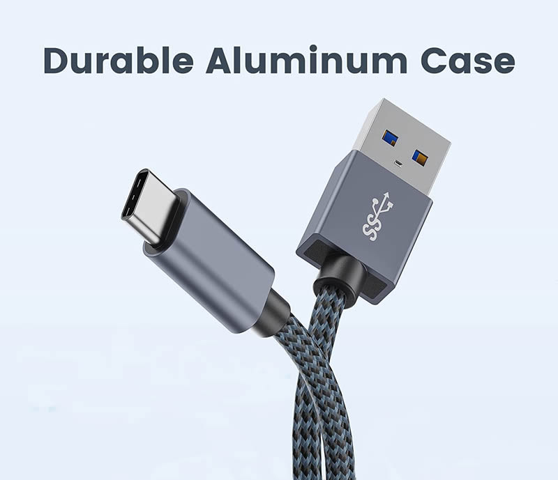 immagine di cavo cavo Cavo USB Type-C [USB 3.0, 1M], per Ricarica Rapida QC 3.0, Cavo USB-C Compatibile per Samsung S22/S22+/S21/S20/S10/S9/S8, Huawei P50/Mate50, Xiaomi, OnePlus