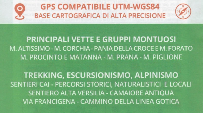 immagine di mappa topografica mappa topografica Alpi Apuane meridionali - mappa escursionistica con sentieri C.A.I. - mappa n.535-537 - EDIZIONE 2024