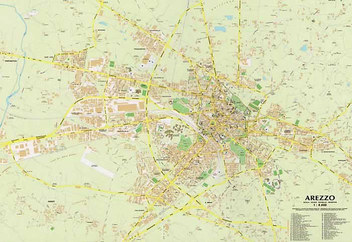 mappa di citt Arezzo mappa aggiornata della citt e dintorni