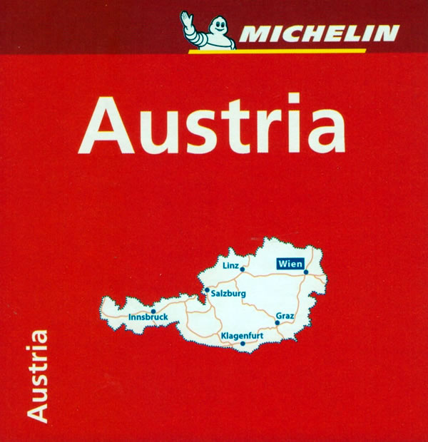 immagine di mappa stradale mappa stradale Austria - mappa stradale Michelin n.730 - con Vienna, Innsbruck, Salisburgo, Linz, Graz - EDIZIONE 2024