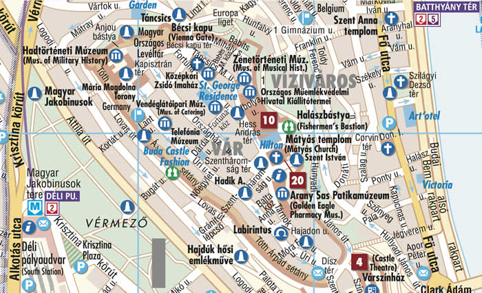 immagine di mappa di città mappa di città Budapest - mappa della città plastificata, impermeabile, scrivibile e anti-strappo - dettagliata e facile da leggere, con trasporti pubblici, attrazioni e luoghi di interesse - edizione 2018