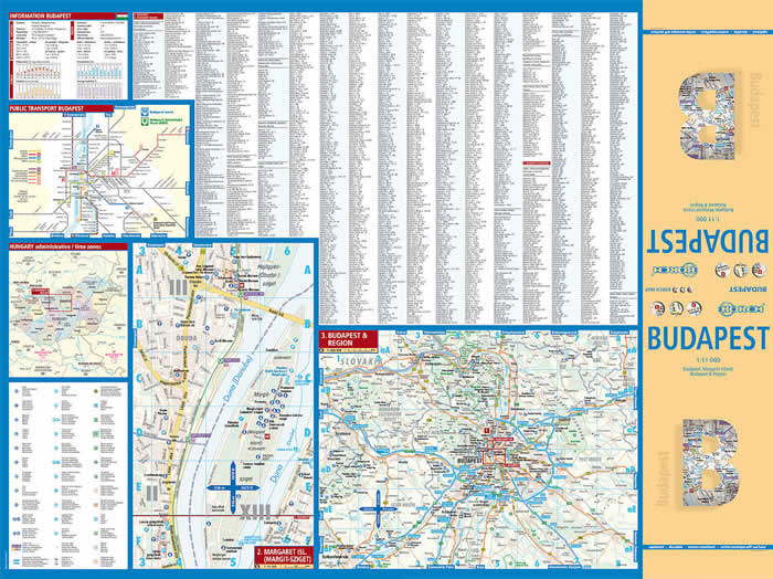 immagine di mappa di città mappa di città Budapest - mappa della città plastificata, impermeabile, scrivibile e anti-strappo - dettagliata e facile da leggere, con trasporti pubblici, attrazioni e luoghi di interesse - edizione 2018