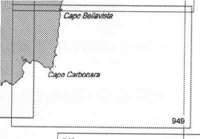 immagine di carta nautica carta nautica 949 INT 3306 - Da Capo S. Elia a Capo Bellavista