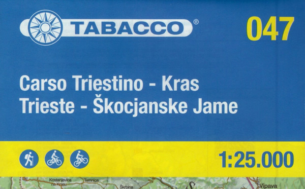 immagine di mappa topografica mappa topografica n.047 - Carso Triestino e Isontino, Kras, Trieste (con Gradisca, Doberdò, Monfalcone, Duino-Aurisina, Sgonico, Monrupino, Muggia) - con reticolo UTM compatibile con GPS - impermeabile, antistrappo, plastic-free, eco-friendly - EDIZIONE 2023