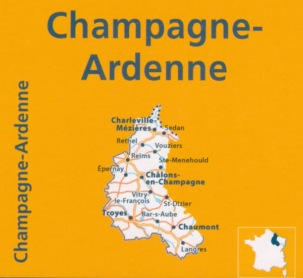 immagine di mappa stradale regionale mappa stradale regionale Champagne / Ardenne - mappa stradale Michelin n. 515 - con Charleville-Mézières, Sedan, Rethel, Vouziers, Reims, Sainte-Menehould, Epernay, Châlons-en-Champagne, Vitry-le-François, Saint-Dizier, Nogent-sur-Seine, Troyes, Bar-sur-Aube, Chaumont, Langres - mappa stradale con stazioni di servizio e autovelox - Edizione Dicembre 2023