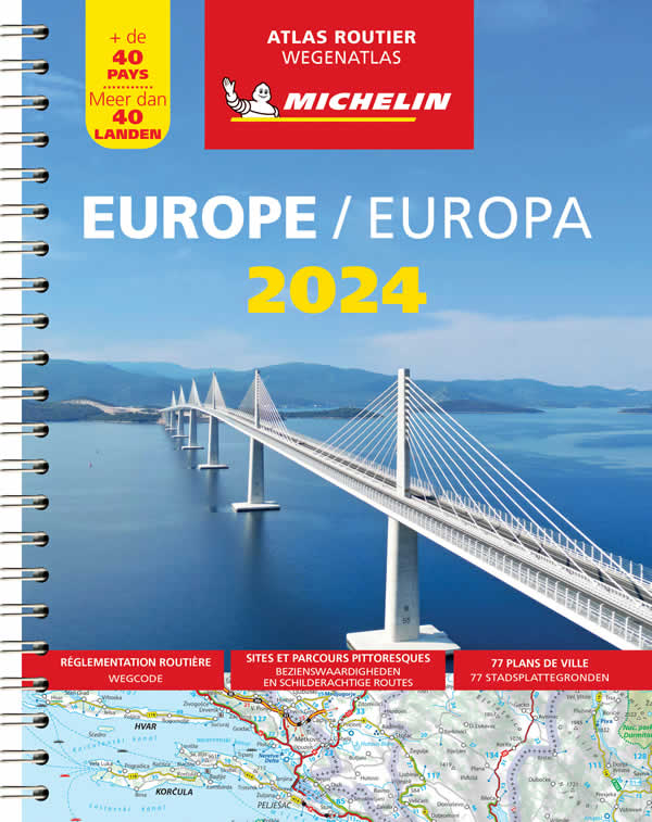 immagine di atlante stradale atlante stradale Europa - Atlante Stradale Michelin - rilegato con spirale - EDIZIONE 2024