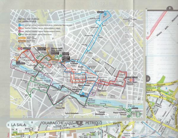 immagine di mappa di città mappa di città Firenze - mappa di città - mappa impermeabile e antistrappo - nuova edizione