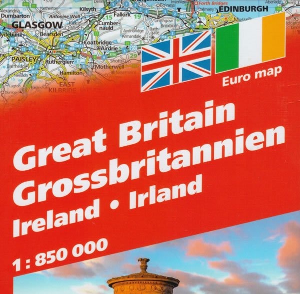 immagine di mappa stradale mappa stradale Gran Bretagna e Irlanda - mappa stradale - EDIZIONE 2024