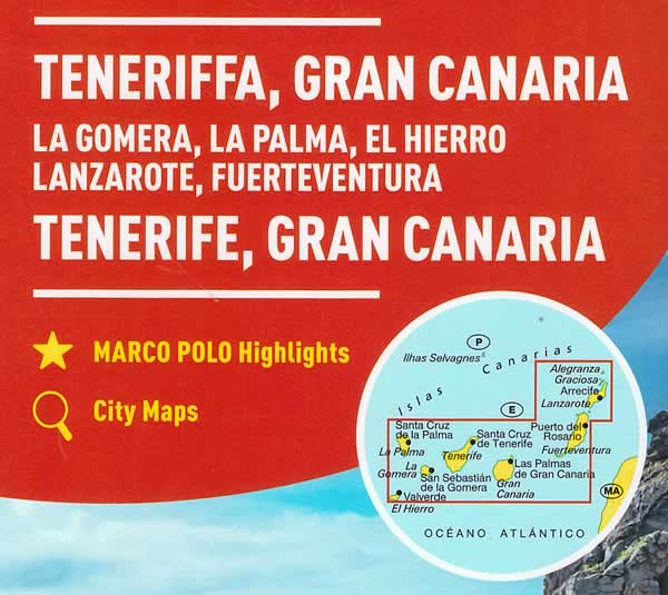 immagine di mappa stradale mappa stradale Isole Canarie - Gran Canaria, Fuerteventura, Tenerife, Lanzarote, La Gomera, La Palma, El Hierro - EDIZIONE Giugno 2023