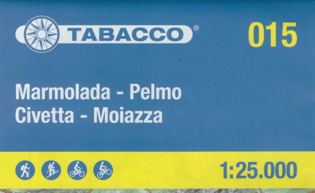 immagine di mappa topografica mappa topografica n.015 - Marmolada, Pelmo, Civetta, Moiazza - Passo Fedaia, Passo Falzarego, Arabba, Passo Campolongo, Passo Pordoi, Lago Fedaia, Cime dell'Auta, Passo S. Pellegrino, Lago di Alleghe, Rocca Pietore, Nuvolau, Passo Giau, Pocol, Selva di Cadore, Passo Staulanza, Pelmo, Zoldo Alto, Alleghe, Cencenighe, Canale d'Agordo, Gares, Focobon, Passo Valles, Passo Duran, Falcade, Taibon - con reticolo UTM compatibile con GPS - impermeabile, antistrappo, plastic-free, eco-friendly - nuova edizione
