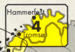 immagine di mappa stradale mappa stradale N. 4 - Norvegia Regione Caponord - Tromso, Hammerfest, North Cape