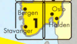 immagine di mappa stradale mappa stradale N. 1 - Norvegia Sud - Oslo, Bergen, Stavanger, Kristiansand