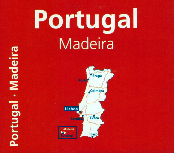 immagine di mappa stradale mappa stradale Portogallo e Madeira - mappa stradale Michelin n.733 - con Lisbona, Porto, Braga, Coimbra, Evora, Faro, Setubal, Funchal - EDIZIONE 2024