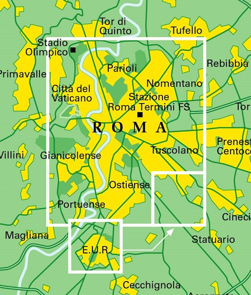 immagine di mappa di città mappa di città Roma - mappa della città - nuova edizione