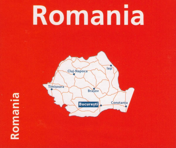 immagine di mappa stradale mappa stradale Romania - con Bucarest, Timișoara, Brașov, Costanza - mappa stradale Michelin n.738 - EDIZIONE 2024