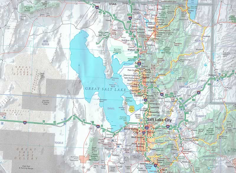 immagine di mappa stradale mappa stradale n.06 - USA SouthWest - con Southern Rockies, Canyon Country, Grand Canyon, Arizona, Bryce, Colorado, Indian Country, Zion, Arches, Mesa Verde - con cartografia aggiornata, dettagliata e facile da leggere + guida stradale - EDIZIONE Settembre 2024