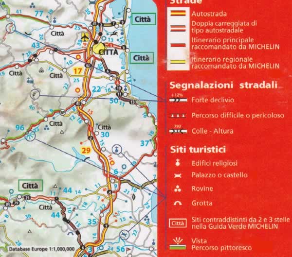 immagine di mappa stradale mappa stradale Spagna, Portogallo - con Isole Baleari e Isole Canarie - con Madrid, Barcellona, Valencia, Siviglia, Malaga, Granada, Bilbao, Burgos, Lisbona, Porto - mappa stradale Michelin n.734 - con indice delle località, distanze e tempi di percorrenza - EDIZIONE 2024