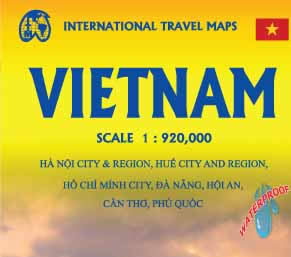 immagine di mappa stradale mappa stradale Vietnam - mappa stradale plastificata - con mappe in dettaglio di Hanoi / Hà Noi, Ho Chí Minh, Da Nang, Huè City, Haiphong, Hoi An, Can Tho, Phu Quoc - nuova edizione