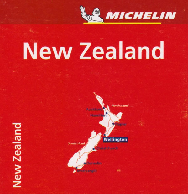 immagine di mappa stradale mappa stradale Nuova Zelanda - con Wellington, Christchurch, Auckland, Dunedin, Hamilton - mappa stradale Michelin n.790 - EDIZIONE 2024