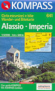 mappa topografica n.641 - Alassio, Imperia, Isola Gallinara, Laigueglia, Diano Marina, Riva Ligure, Montalto, Calizzano, Albenga, Loano