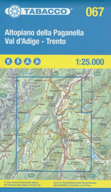 mappa n.067 Altopiano Paganella, Val d'Adige, Trento di Tovel, Flavona, C. Brenta, Spormaggiore, Cavedago, Mezzolombardo, Ton, Roccapiana, Fai, Andalo, Molveno, Lavis, Terlago, Lago Tovel con reticolo UTM per GPS impermeabile, antistrappo, plastic free, eco friendly 2025