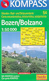 mappa topografica 54 - Bolzano / Bolzen