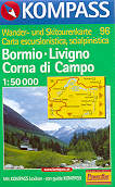 mappa topografica n.96 - Bormio, Livigno, Corna di Campo