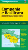 mappa stradale regionale Campania e Basilicata