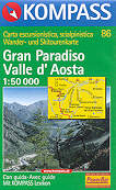 mappa topografica 86 - Gran Paradiso, Valle d' Aosta