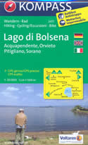 mappa topografica n.2471 - Lago di Bolsena - Acquapendente, Orvieto, Pitigliano, Sorano, Santa Fiora, Selva del Lamone, Marta, Montefiascone, Bagnoregio - mappa plastificata, compatibile con sistemi GPS - nuova edizione