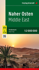 mappa Medio Oriente / Middle East Naher Osten Turchia Est, Armenia, Georgia, Azerbaijan, dell'Iran, Iraq, Kuwait, Giordania, Israele, Libano, Siria, confini con l'Egitto e Arabia Saudita 2025