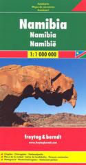 mappa stradale Namibia - edizione 2013