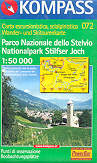 mappa topografica n.072 - Parco Nazionale dello Stelvio / Stilfser Joch - con Livigno, Peio, Ponte di Legno, Passo del Tonale, Bormio, Gruppo dell' Ortles