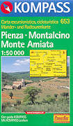 mappa topografica 653 - Pienza, Montalcino, Monte Amiata