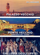 dvd DVD Le quattro meraviglie di Firenze: Palazzo Vecchio, Ponte Corridoio del Vasari, Galleria Uffizi documentario in sei lingue + contenuti speciali, la storia, l'arte e curiosità