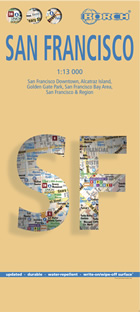 mappa San Francisco città plastificata, impermeabile, scrivibile e anti strappo dettagliata facile da leggere, con trasporti pubblici, attrazioni luoghi di interesse