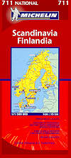 mappa stradale 711 - Scandinavia, Finlandia