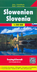 mappa Slovenia / Slowenien Slovenija con Lubiana, Maribor, Kranj, Capodistria, Celje, Novo Mesto, Domžale, Nova Gorica, Velenje, Slovenska Bistrica, Kamnik