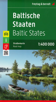 mappa Stati Baltici Estonia, Lettonia, Lituania con Riga, Vilnius, Tallinn stradale