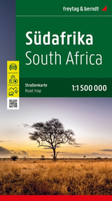 mappa stradale Sudafrica / South Africa - con Johannesburg, Città del Capo/Cape Town, Durban, Germiston, Gauteng, Pretoria, Port Elizabeth, Bloemfontein, Vanderbijlpark, Msunduzi, Pietermaritzburg, Thulamela, Limpopo, Polokwane/Pietersburg - mappa stradale con parchi, riserve naturali, percorsi e luoghi panoramici - EDIZIONE 2024