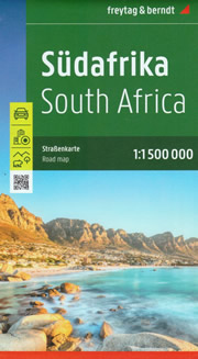 mappa stradale Sudafrica / South Africa - con Johannesburg, Città del Capo/Cape Town, Durban, Germiston, Gauteng, Pretoria, Port Elizabeth, Bloemfontein, Vanderbijlpark, Msunduzi, Pietermaritzburg, Thulamela, Limpopo, Polokwane/Pietersburg - mappa stradale con parchi, riserve naturali, percorsi e luoghi panoramici - EDIZIONE Novembre 2024